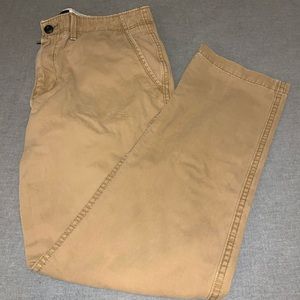 American Eagle, relaxed straight khakis.